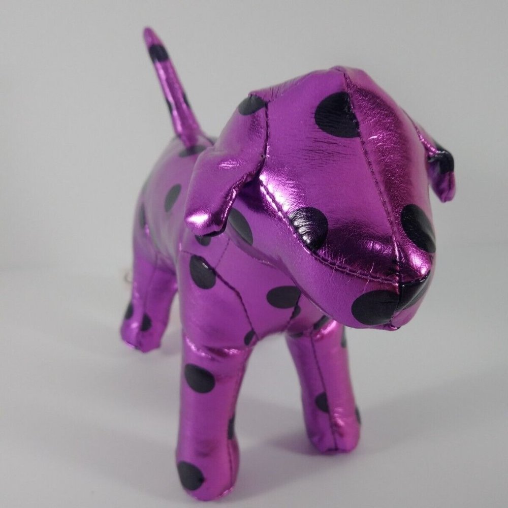 Victoria's Secret PINK Dog Stuffed Plush With Tags Purple 6"